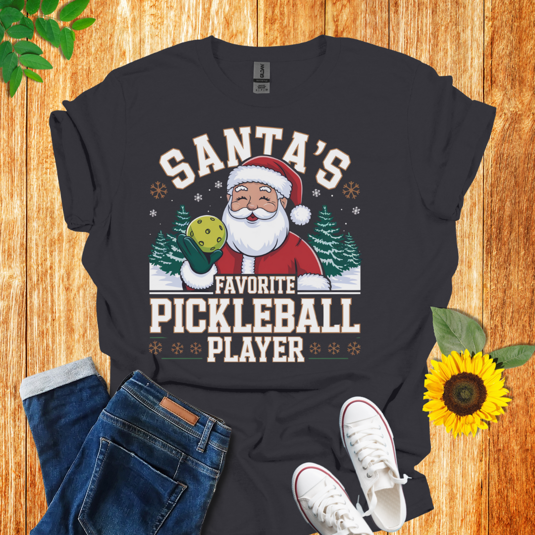 Santa's Pickleball Player Unisex T-Shirt