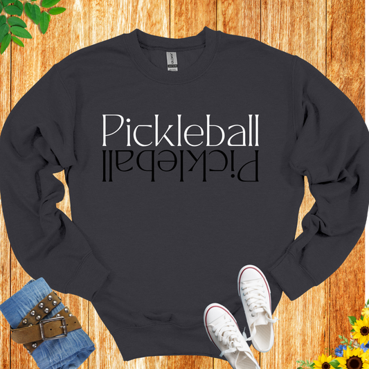 Pickleball Up Down Crewneck Sweatshirt