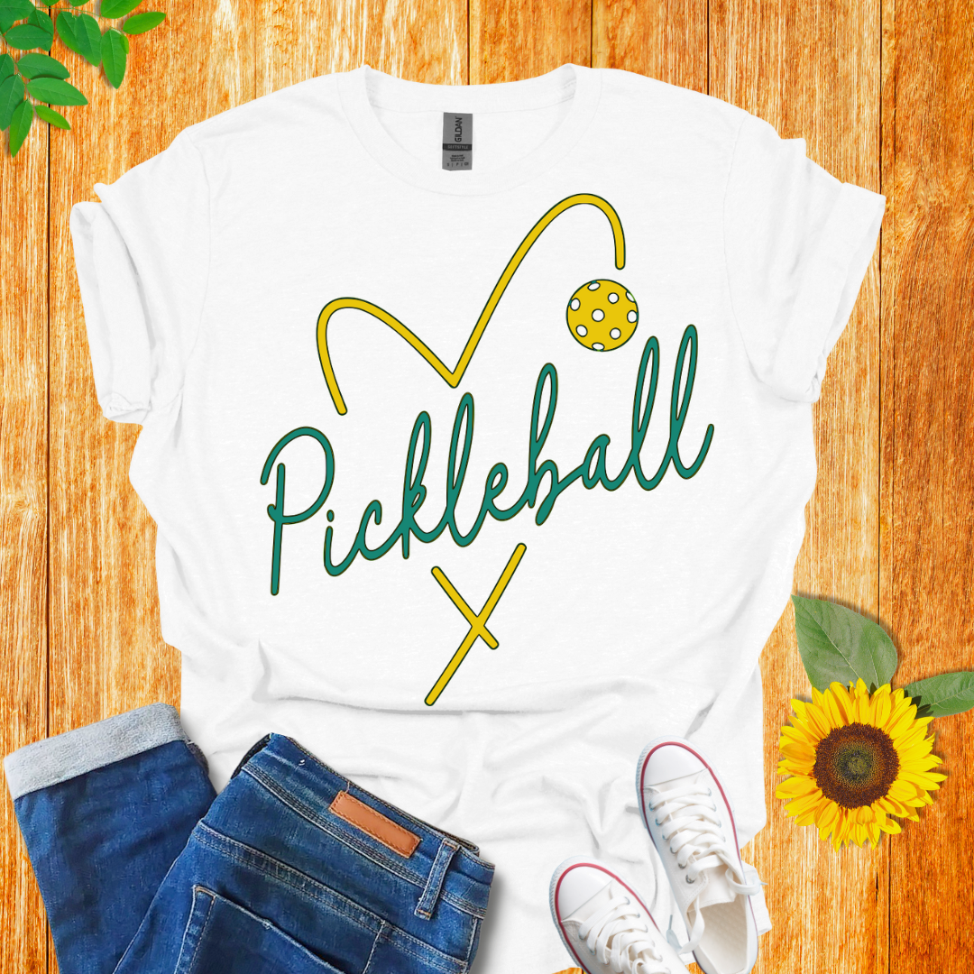 Pickleball Heart T-Shirt