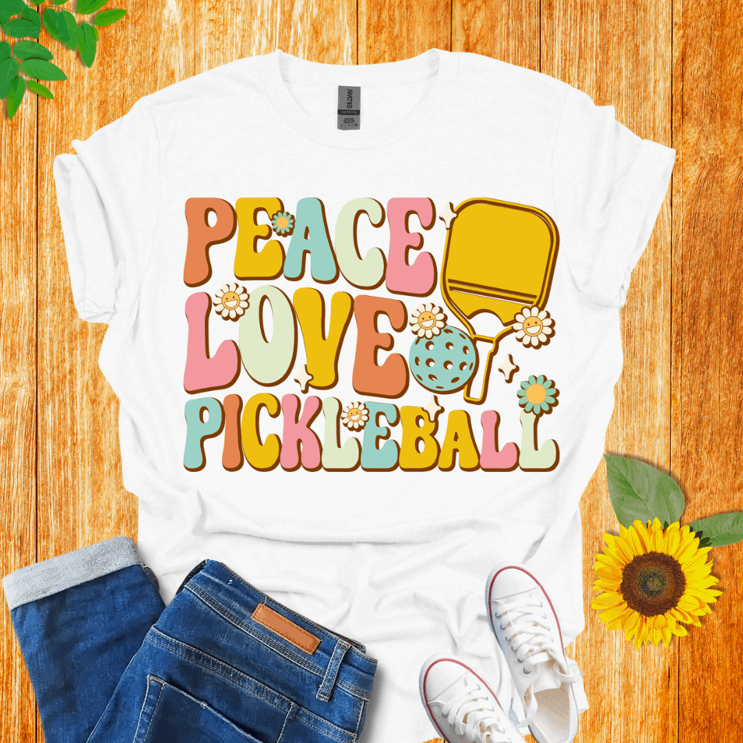 Peace Love and Pickleball T-Shirt