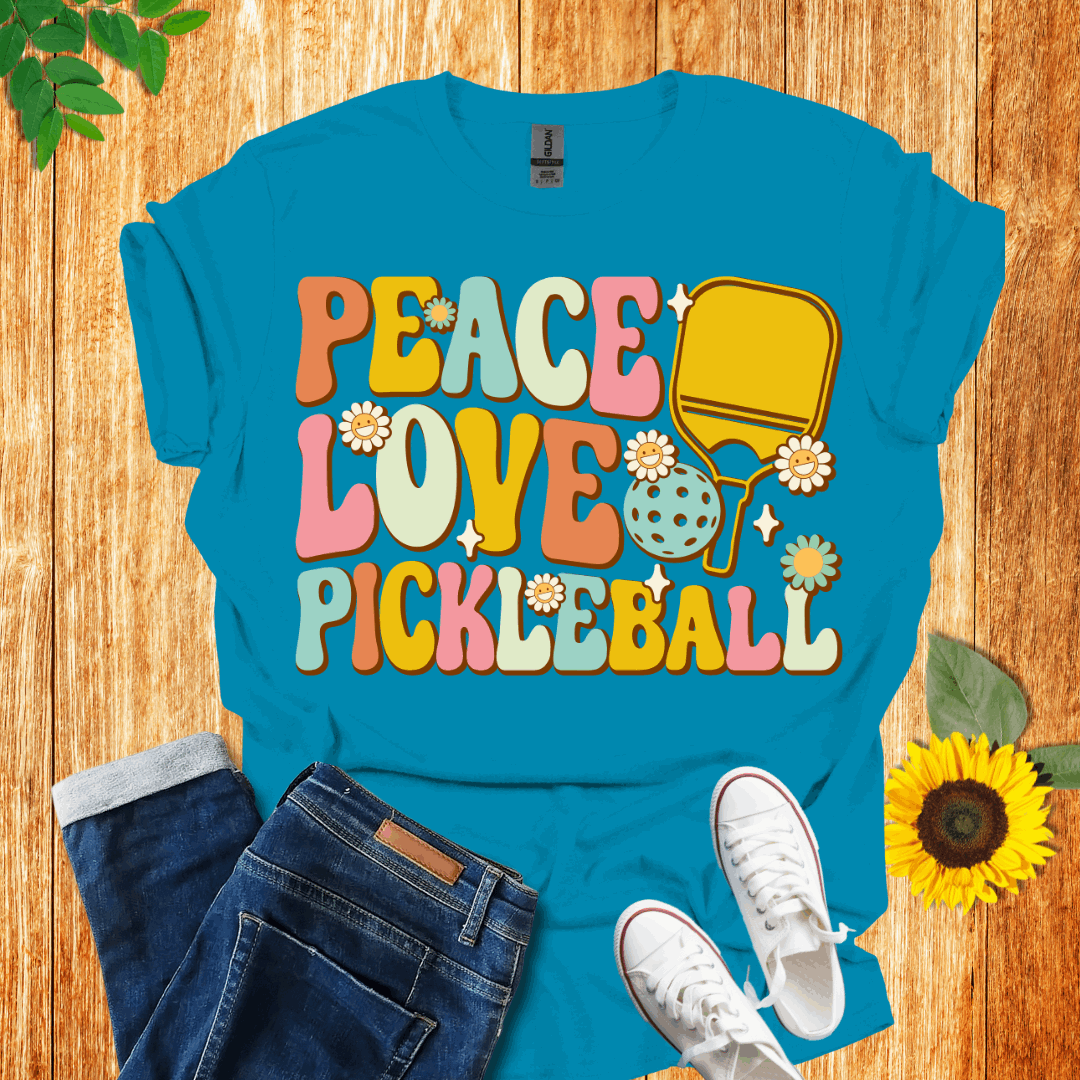 Peace Love and Pickleball T-Shirt