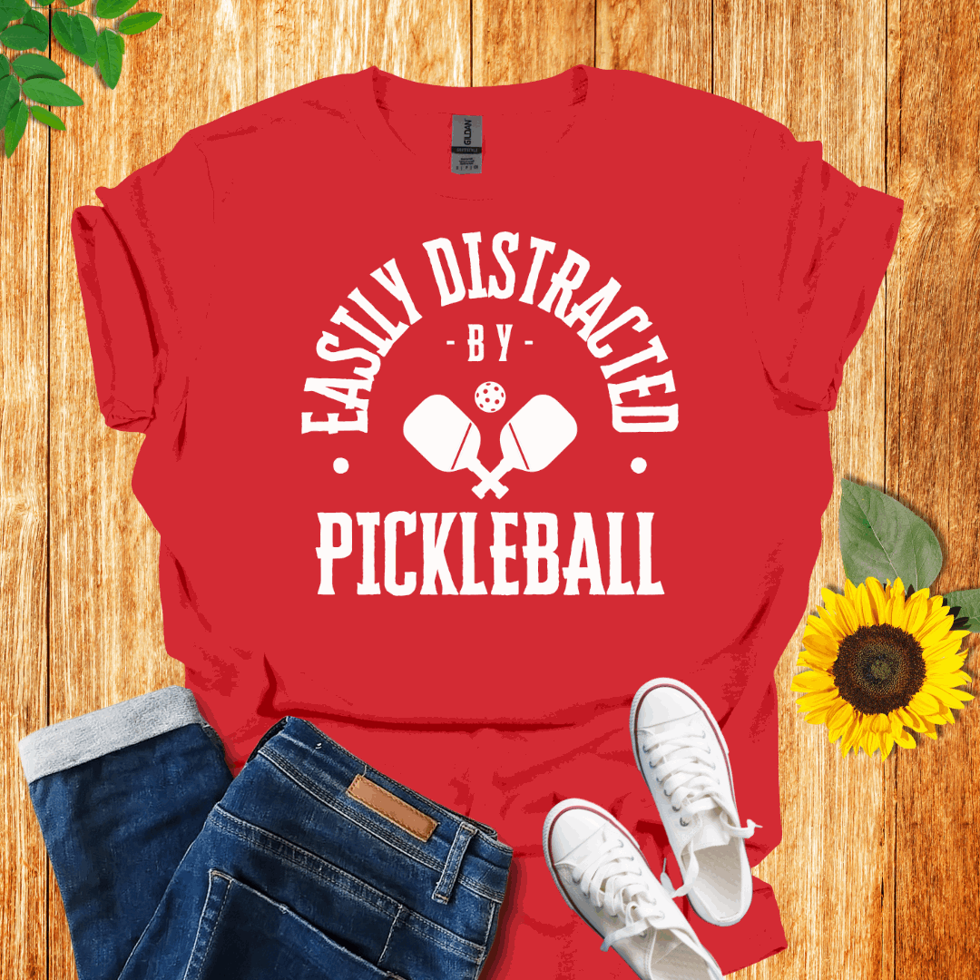 Easily Distracted by Pickleball T-Shirt