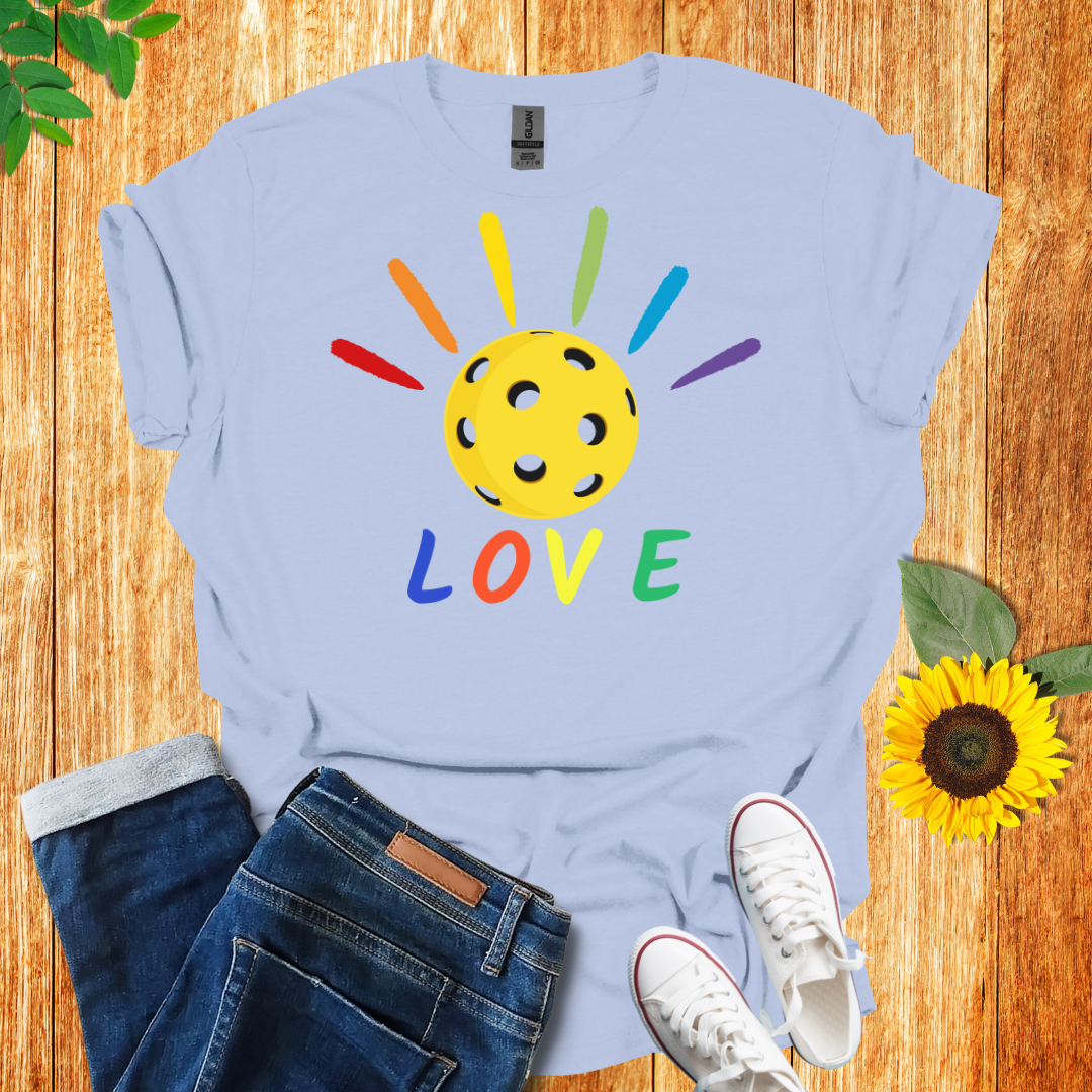Pride Pickleball Love T-Shirt