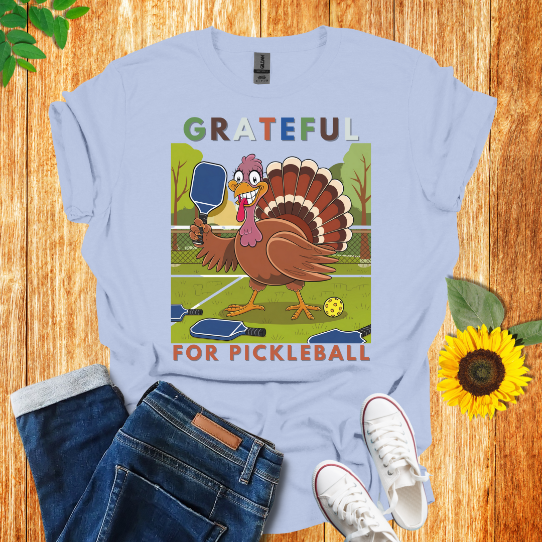 Grateful Turkey Pickleball Unisex T-Shirt