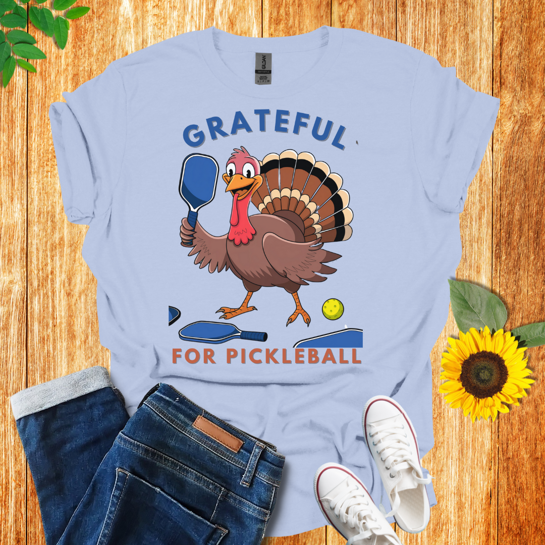 Grateful Turkey Pickleball T-Shirt