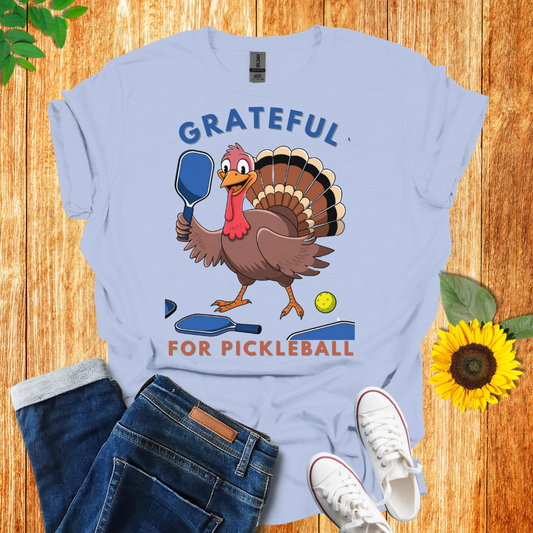 Grateful Turkey Pickleball T-Shirt