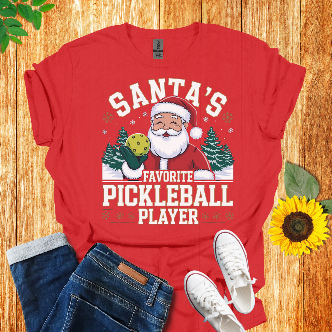 Santa's Pickleball Player Unisex T-Shirt