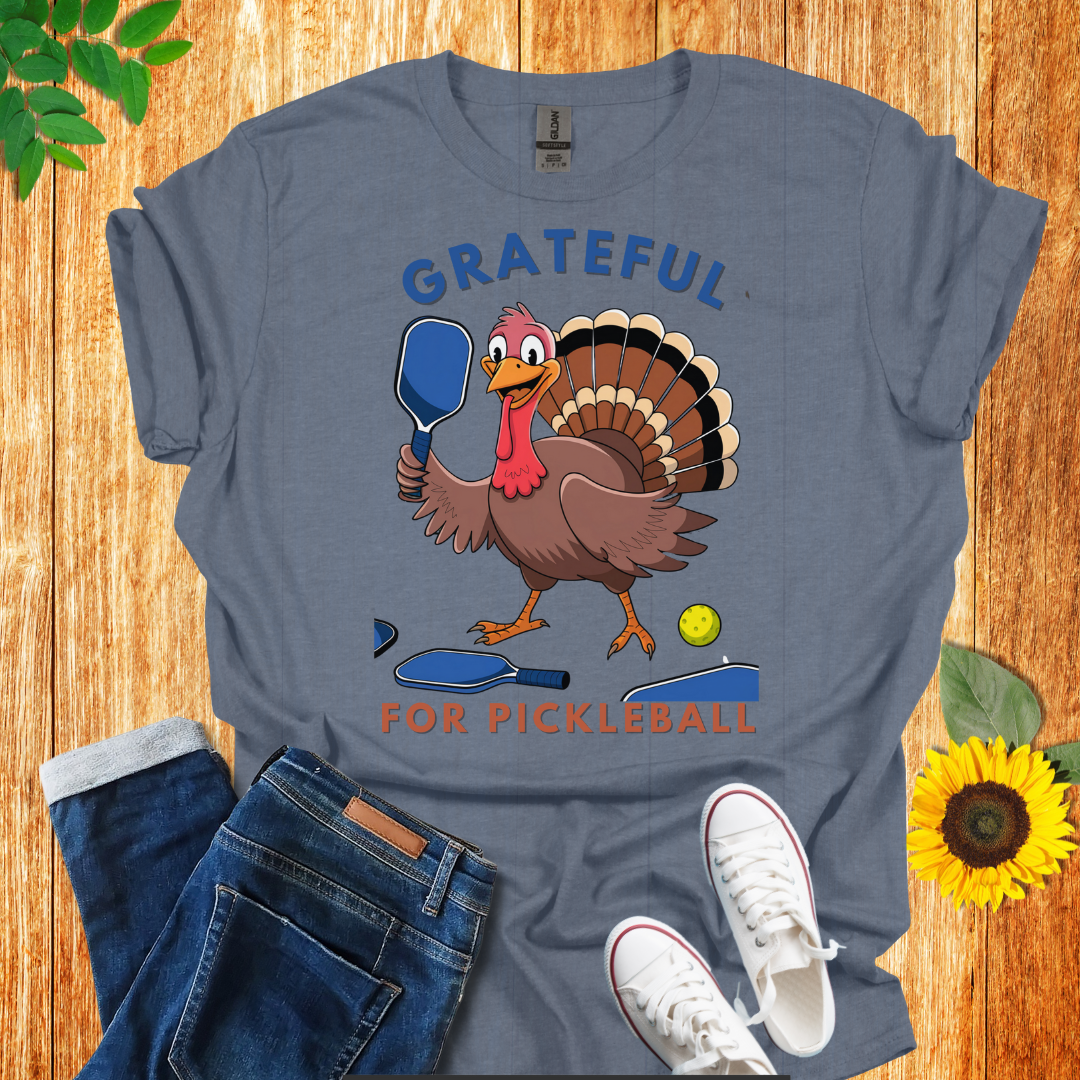 Grateful Turkey Pickleball T-Shirt