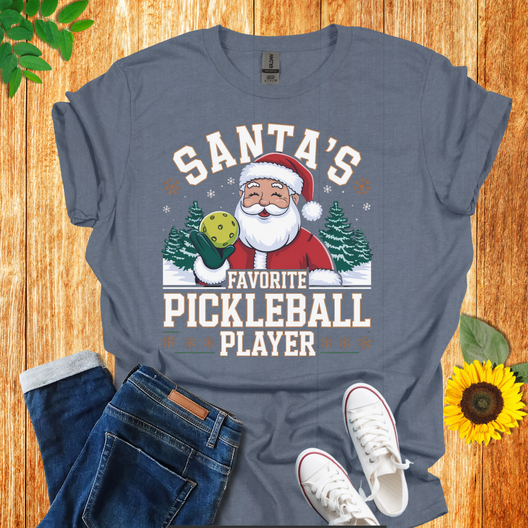 Santa's Pickleball Player Unisex T-Shirt