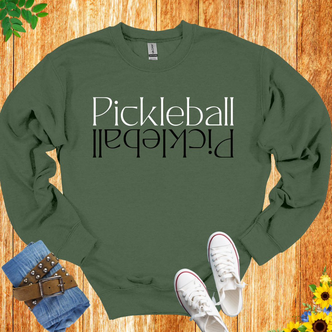 Pickleball Up Down Crewneck Sweatshirt