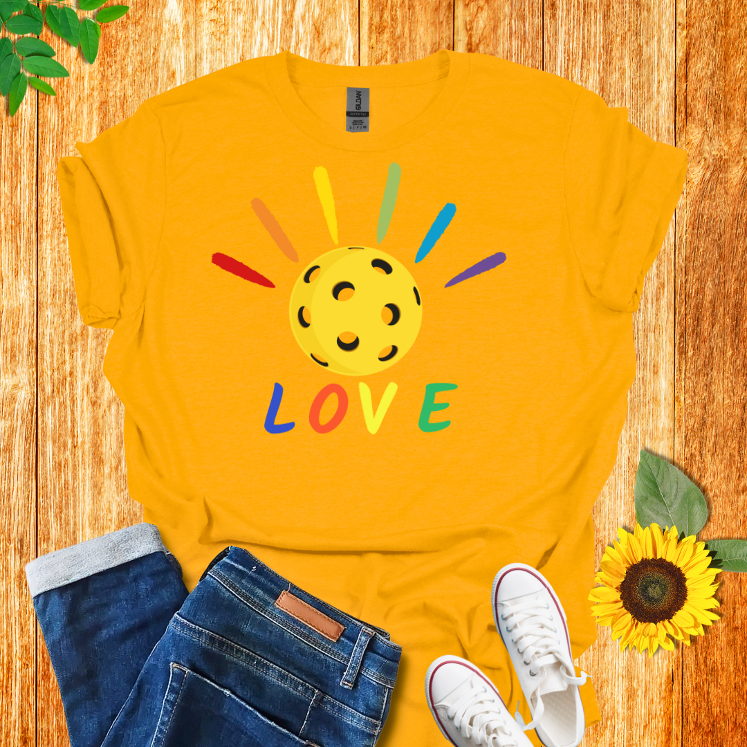 Pride Pickleball Love T-Shirt
