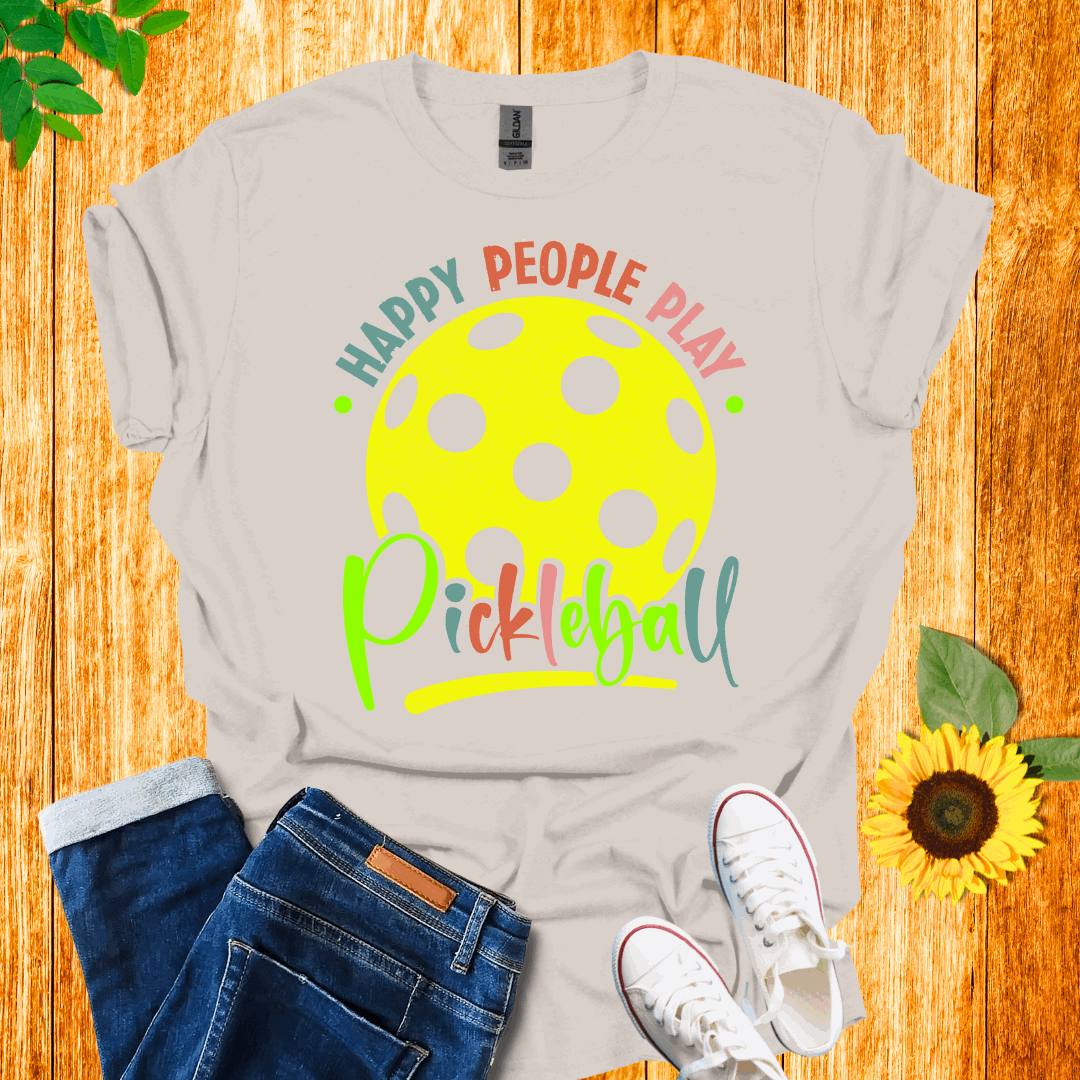 Happy People Pickleball T-Shirt