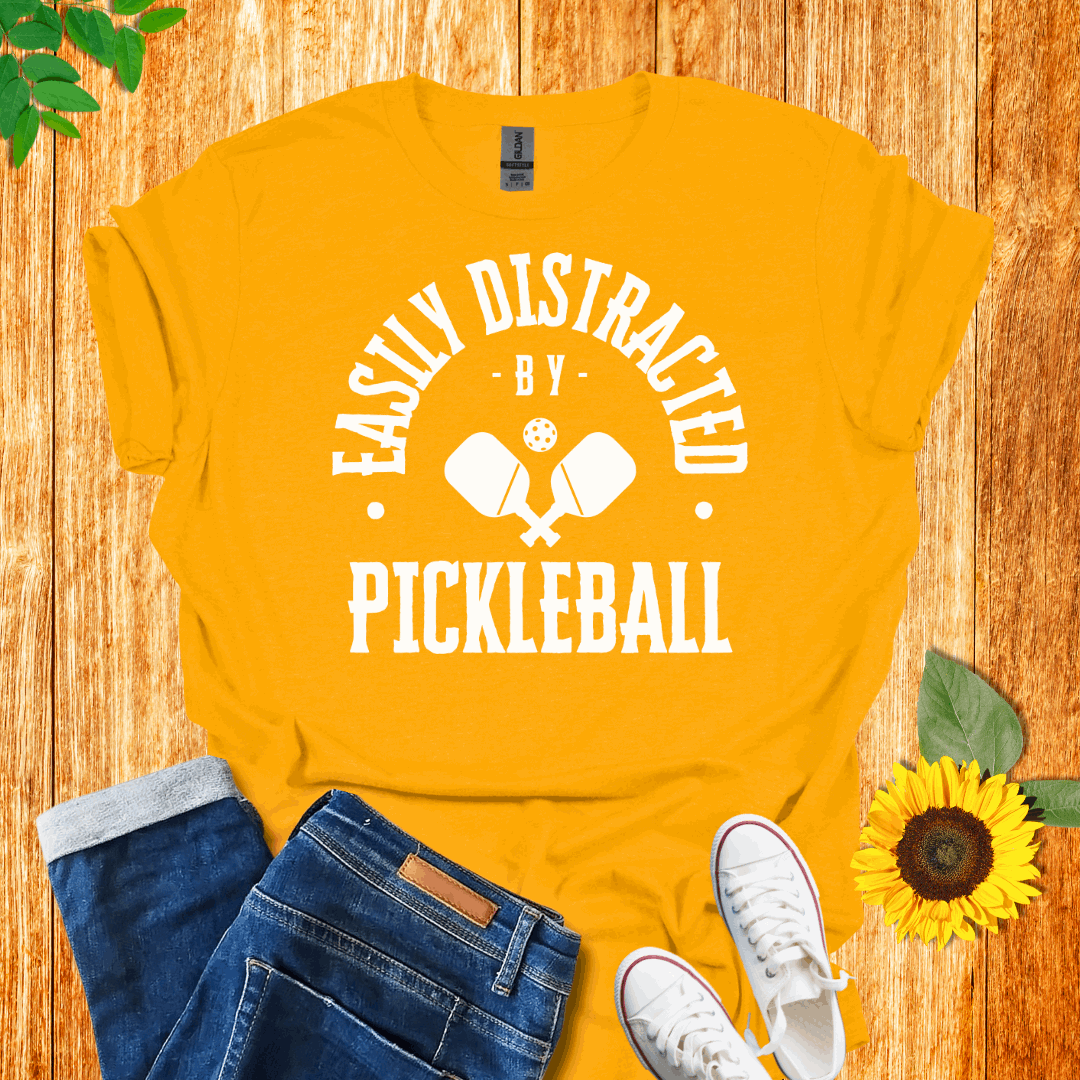 Easily Distracted by Pickleball T-Shirt