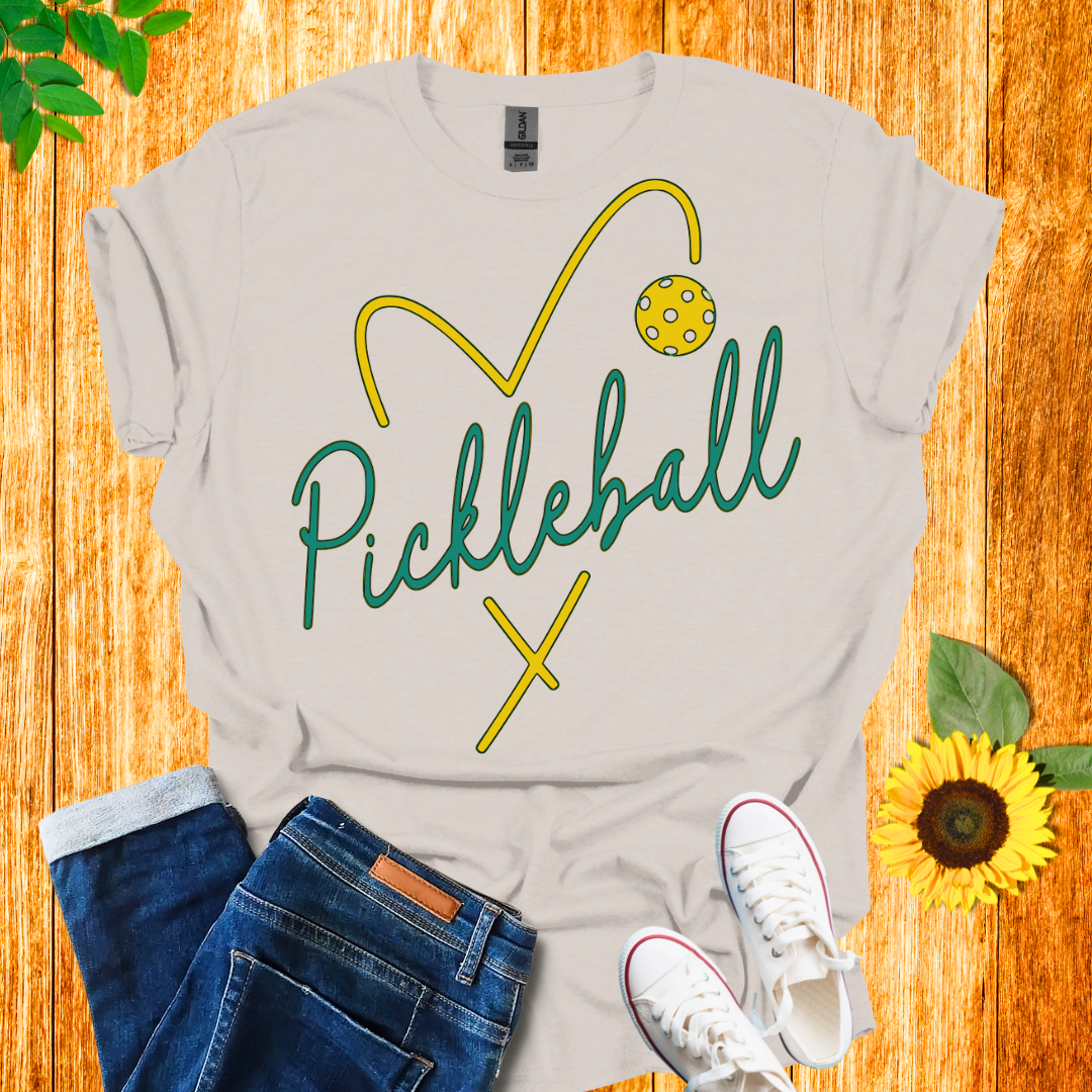 Pickleball Heart T-Shirt