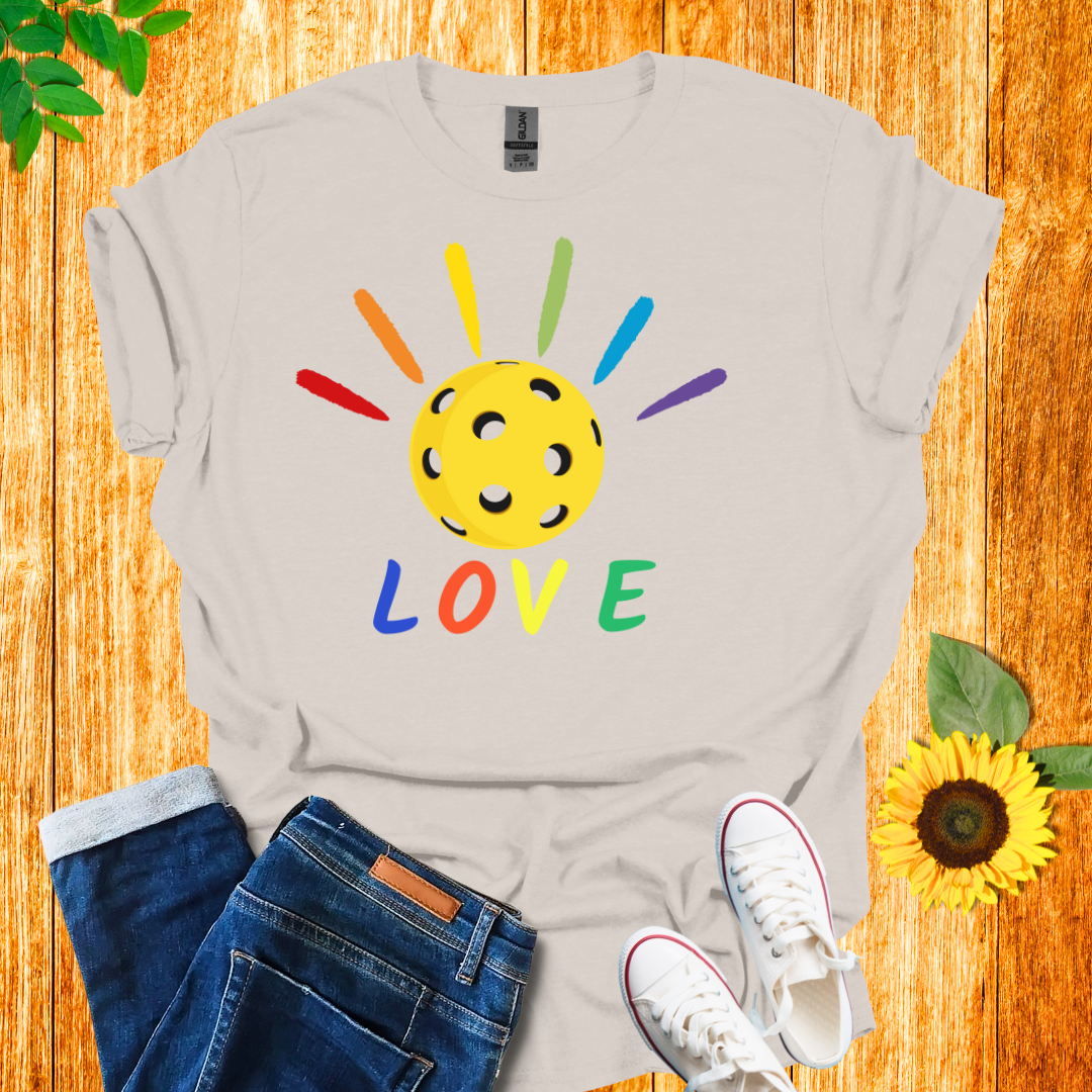 Pride Pickleball Love T-Shirt