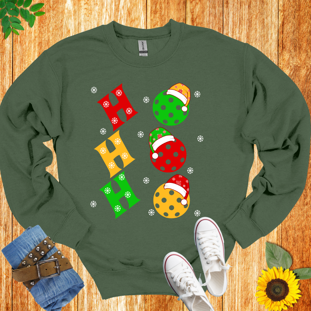 Ho Ho Ho pickleball Unisex  Crewneck Sweatshirt