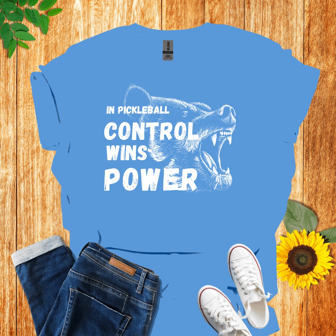 In Pickleball Control Wins Power T-Shirt