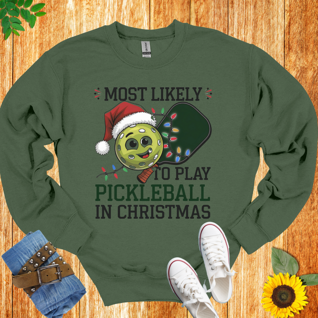 Pickleball Chritsmas  Crewneck Sweatshirt