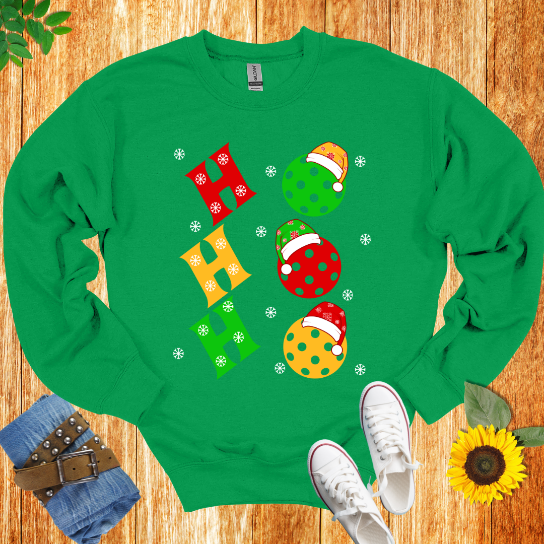 Ho Ho Ho pickleball Unisex  Crewneck Sweatshirt