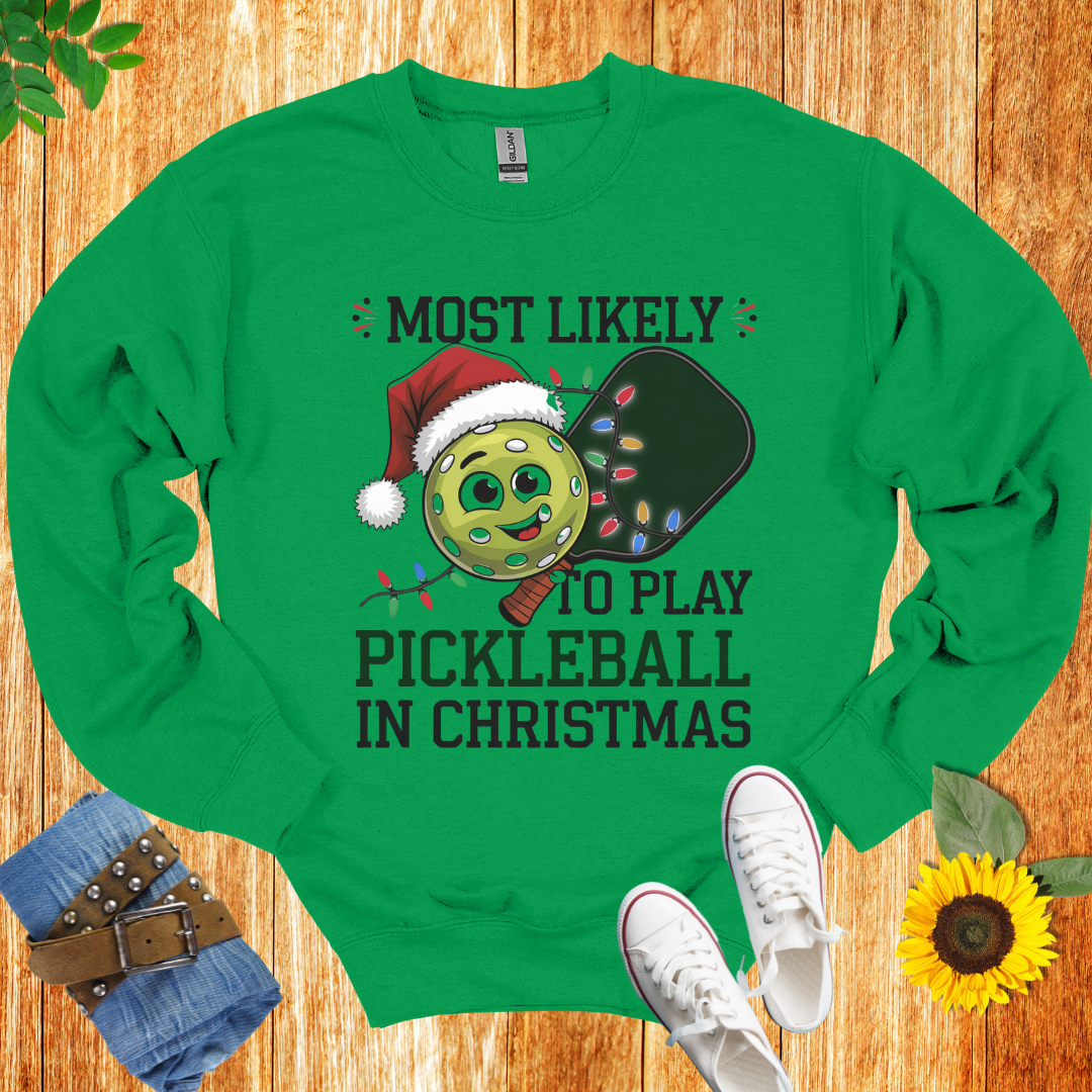 Pickleball Chritsmas  Crewneck Sweatshirt