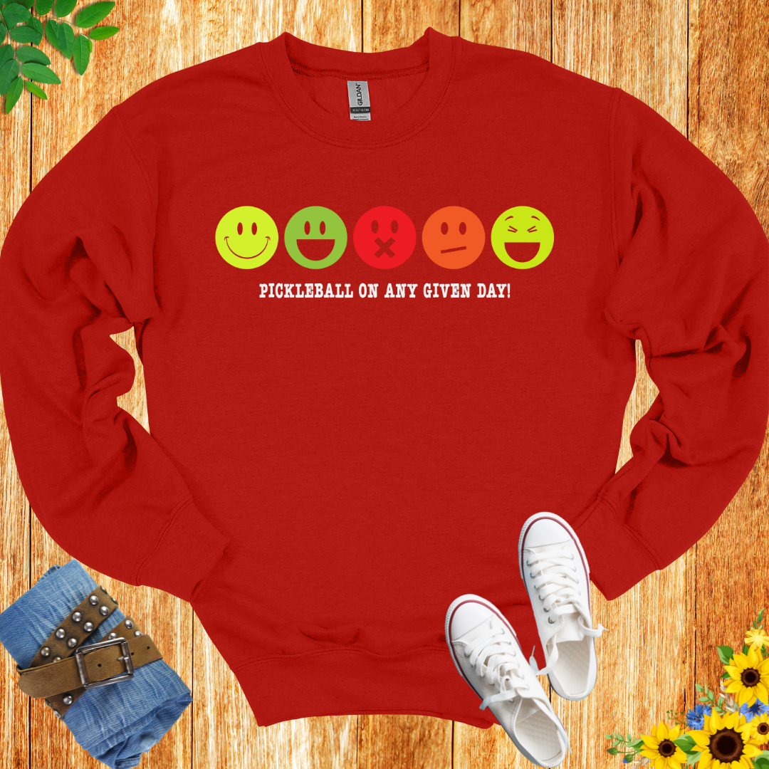 Pickleball Emotions Crewneck Sweatshirt