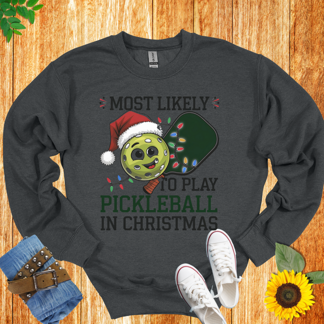 Pickleball Chritsmas  Crewneck Sweatshirt