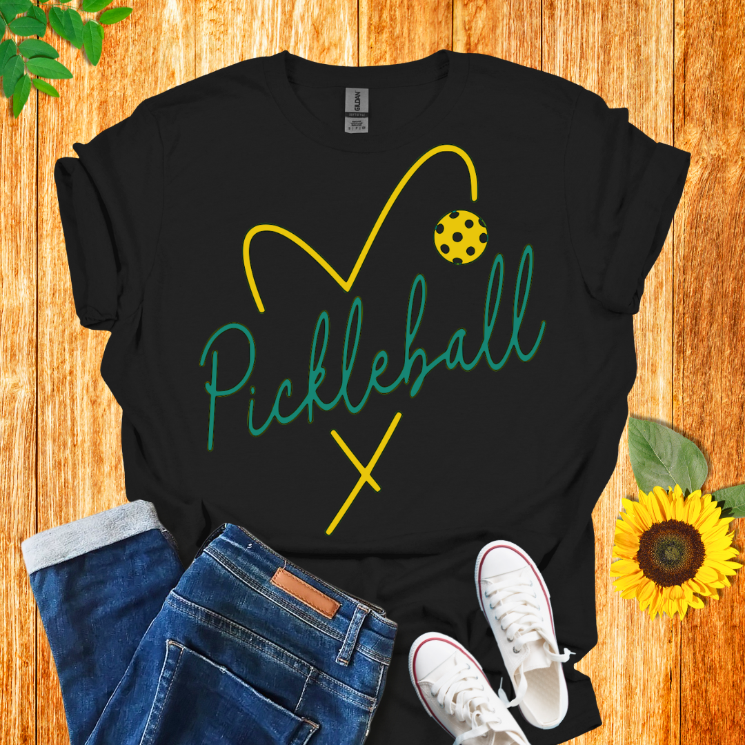 Pickleball Heart T-Shirt