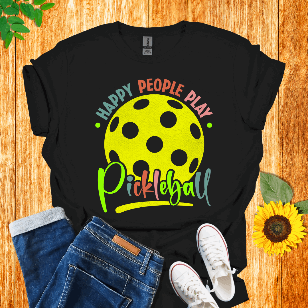 Happy People Pickleball T-Shirt