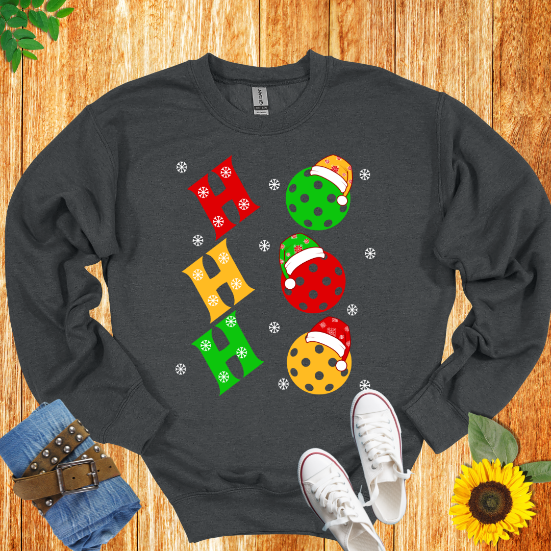 Ho Ho Ho pickleball Unisex  Crewneck Sweatshirt