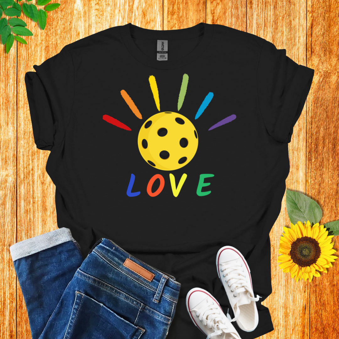 Pride Pickleball Love T-Shirt