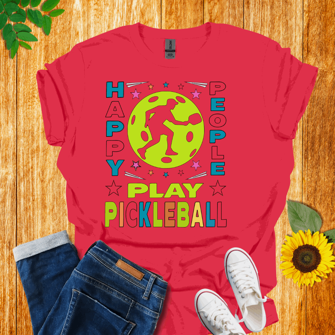 Happy People Play Pickleball T-shirt