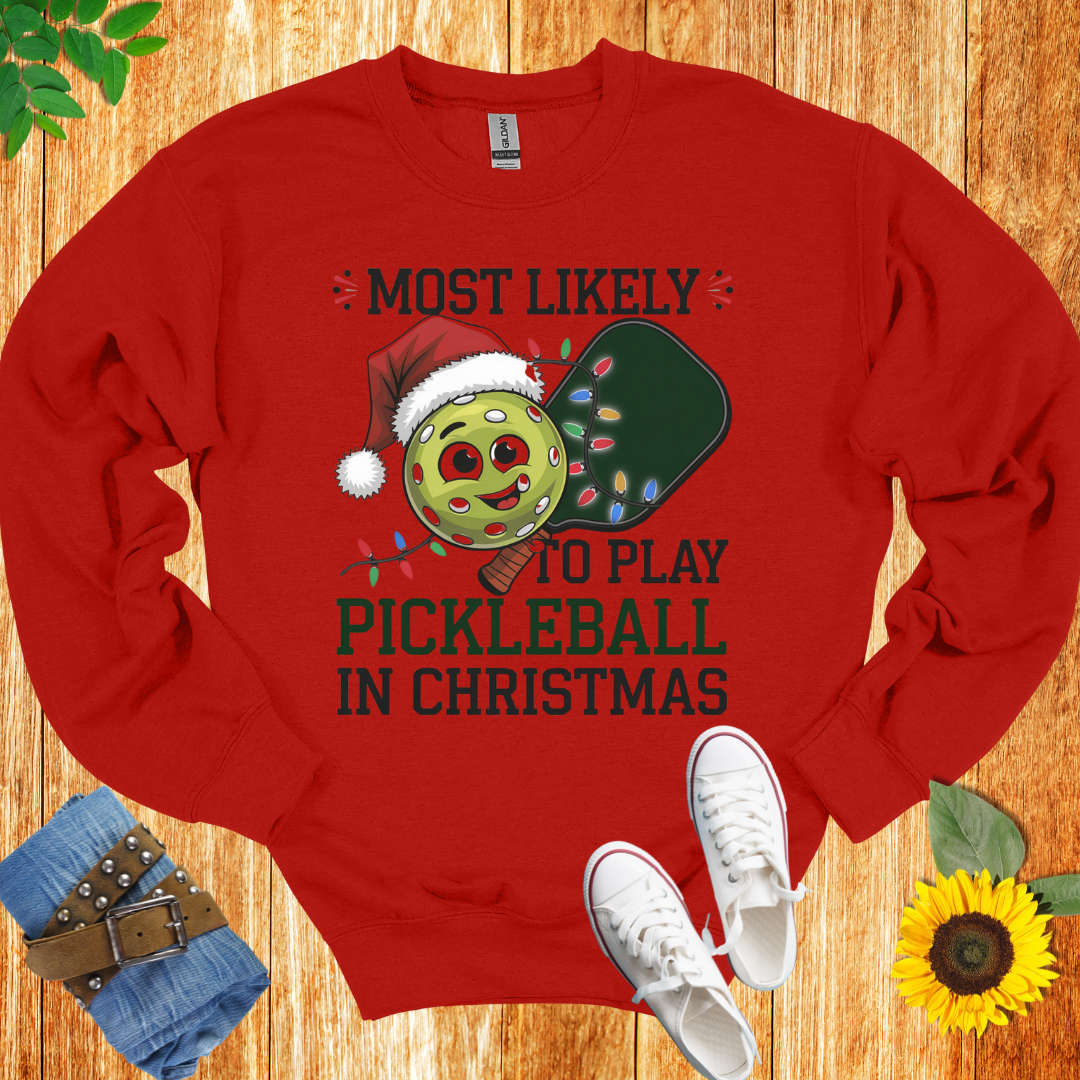 Pickleball Chritsmas  Crewneck Sweatshirt