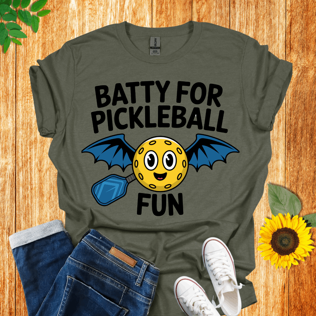 Batty for Pickleball  T-Shirt