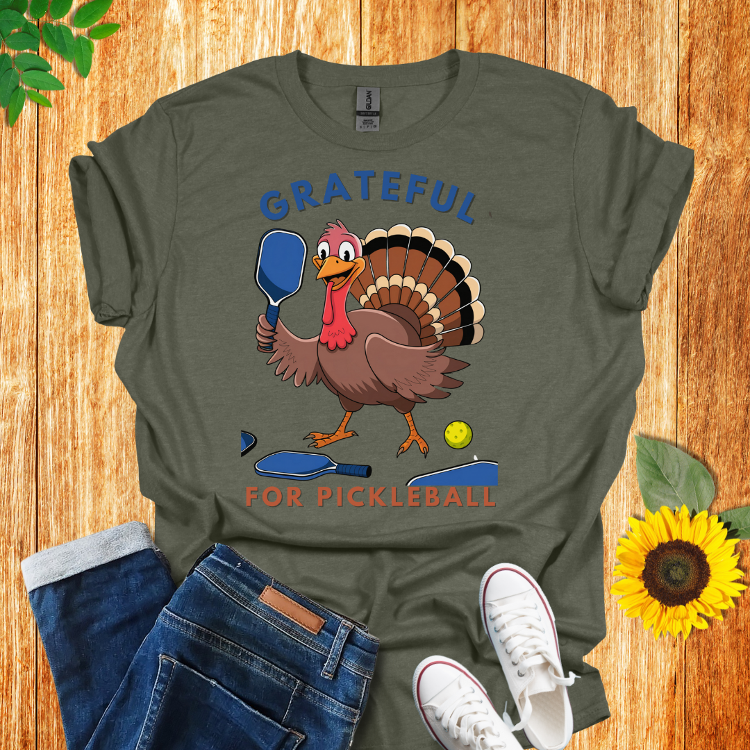 Grateful Turkey Pickleball T-Shirt