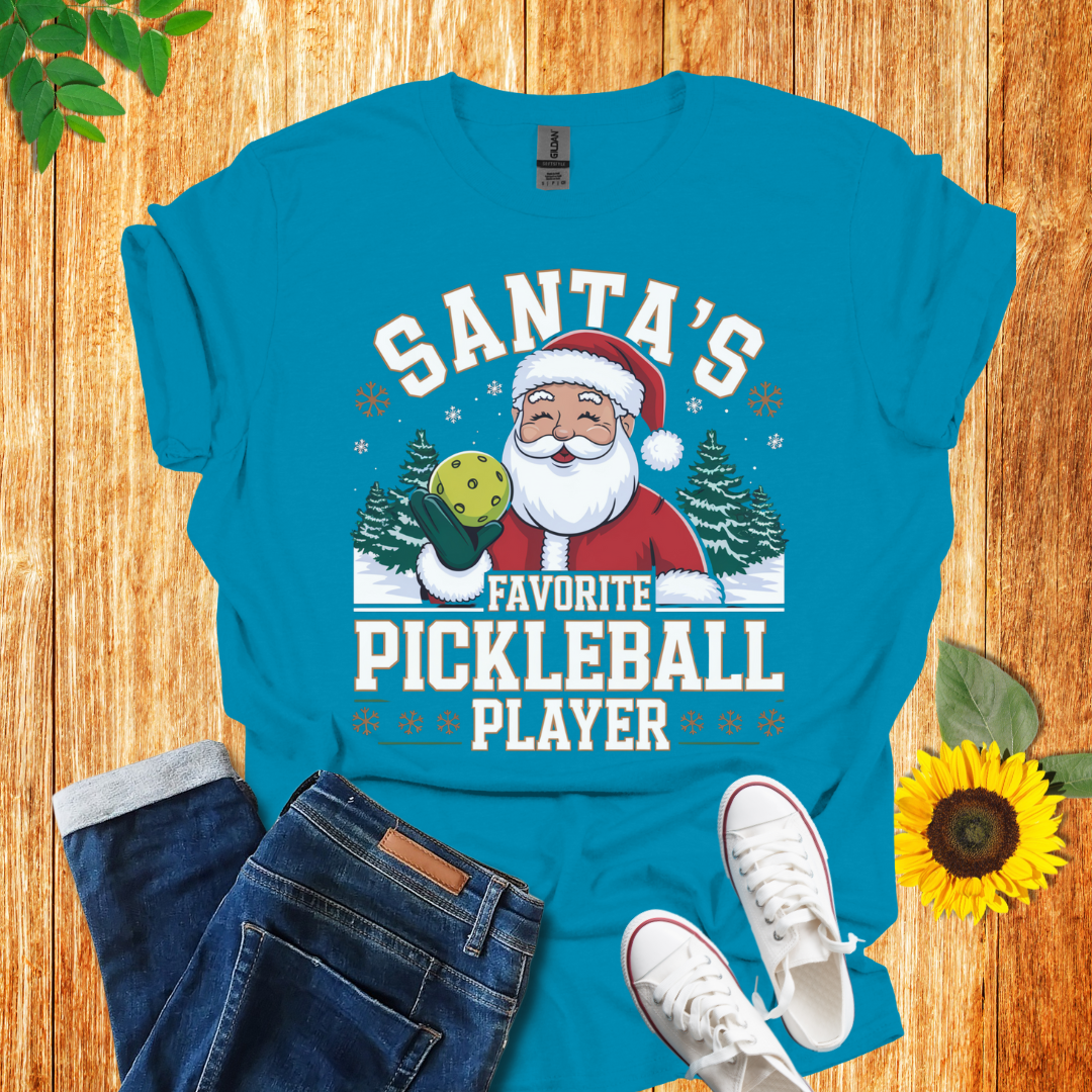 Santa's Pickleball Player Unisex T-Shirt