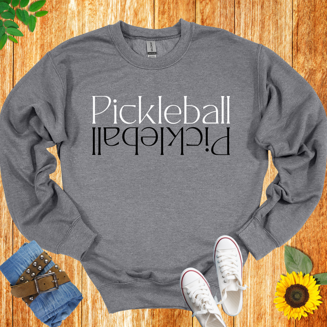 Pickleball Up Down Crewneck Sweatshirt